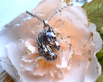 Silver horse collar
