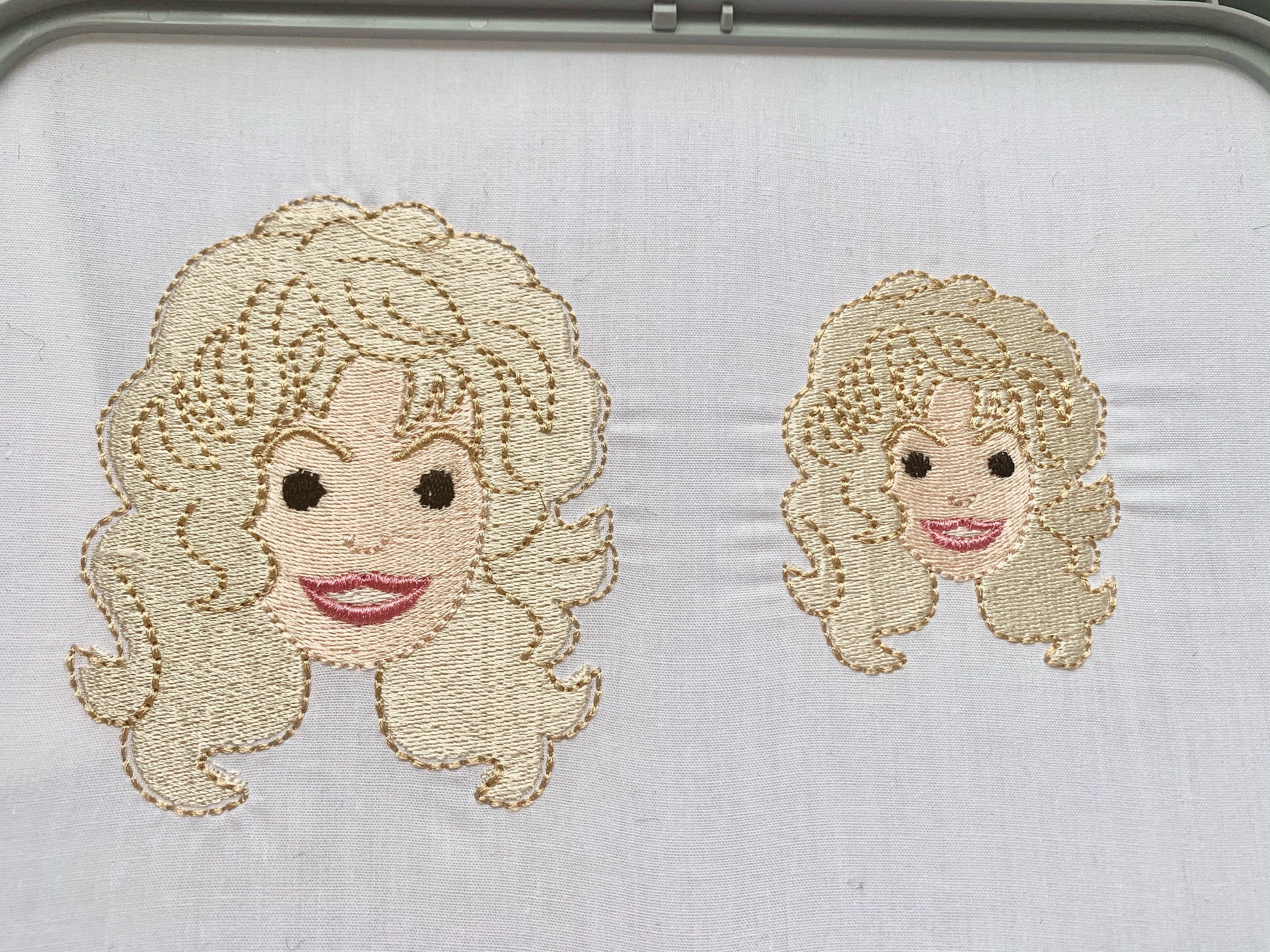 Dolly Parton Caricature Machine Embroidery Download TWO SIZES Etsy