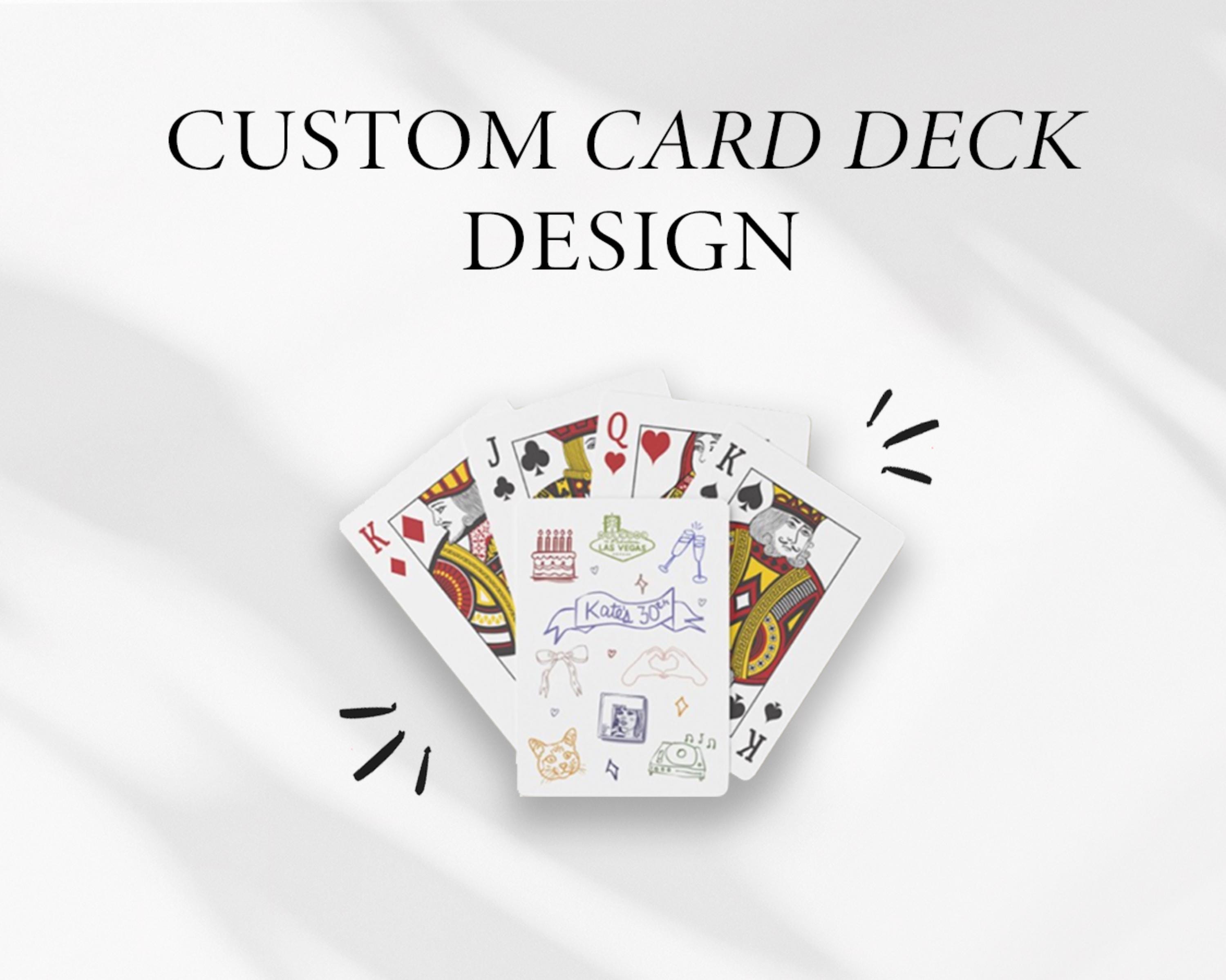 Custom Playing Card Design, Playing Card Template, Personalized Card deck Wedding Favor, Unique Gift, Bridesmaid Gift, Bachelorette Favors