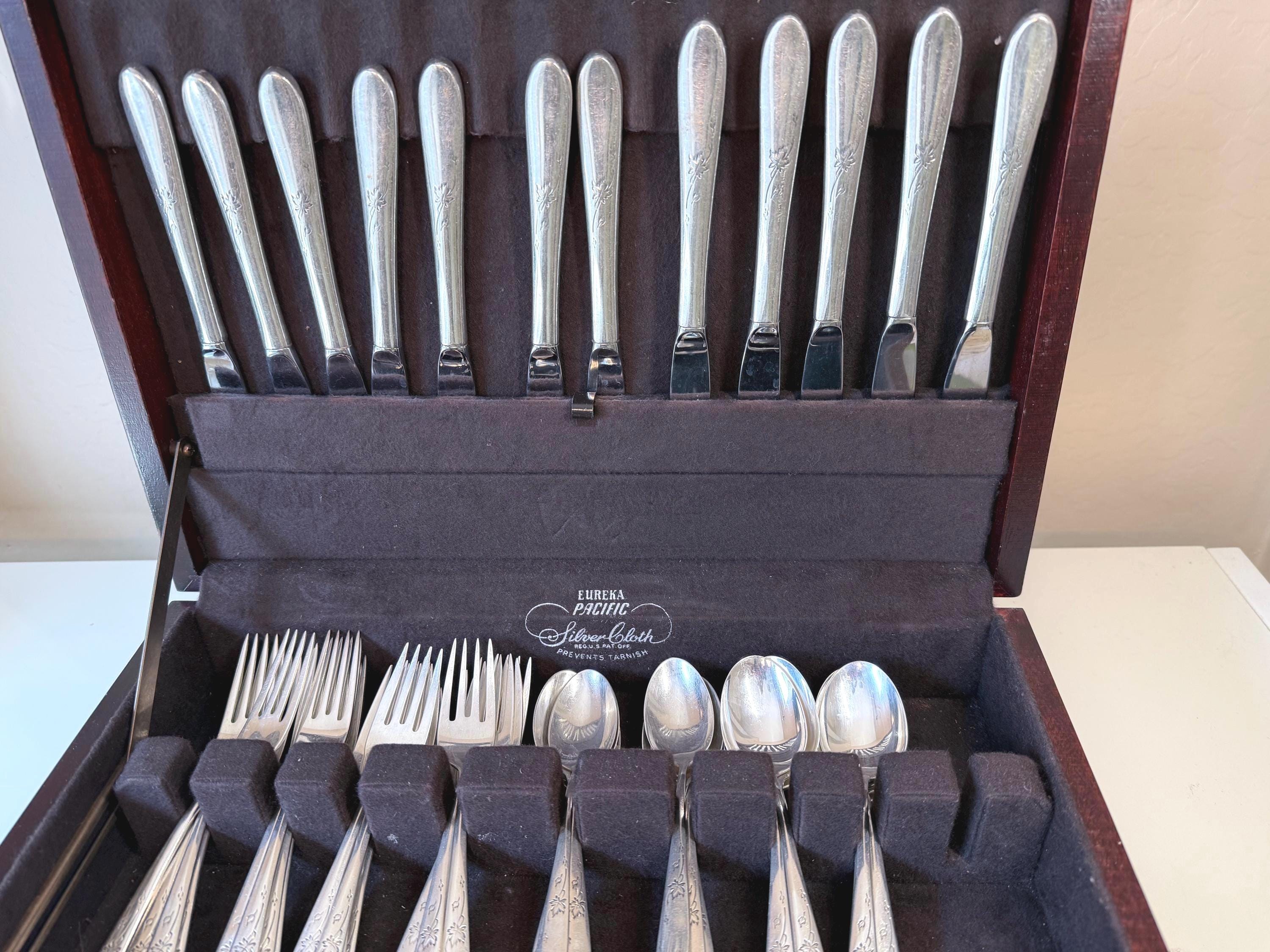 Sale-reed and Barton STERLING Silver Flatware 70 Piece Set-rare