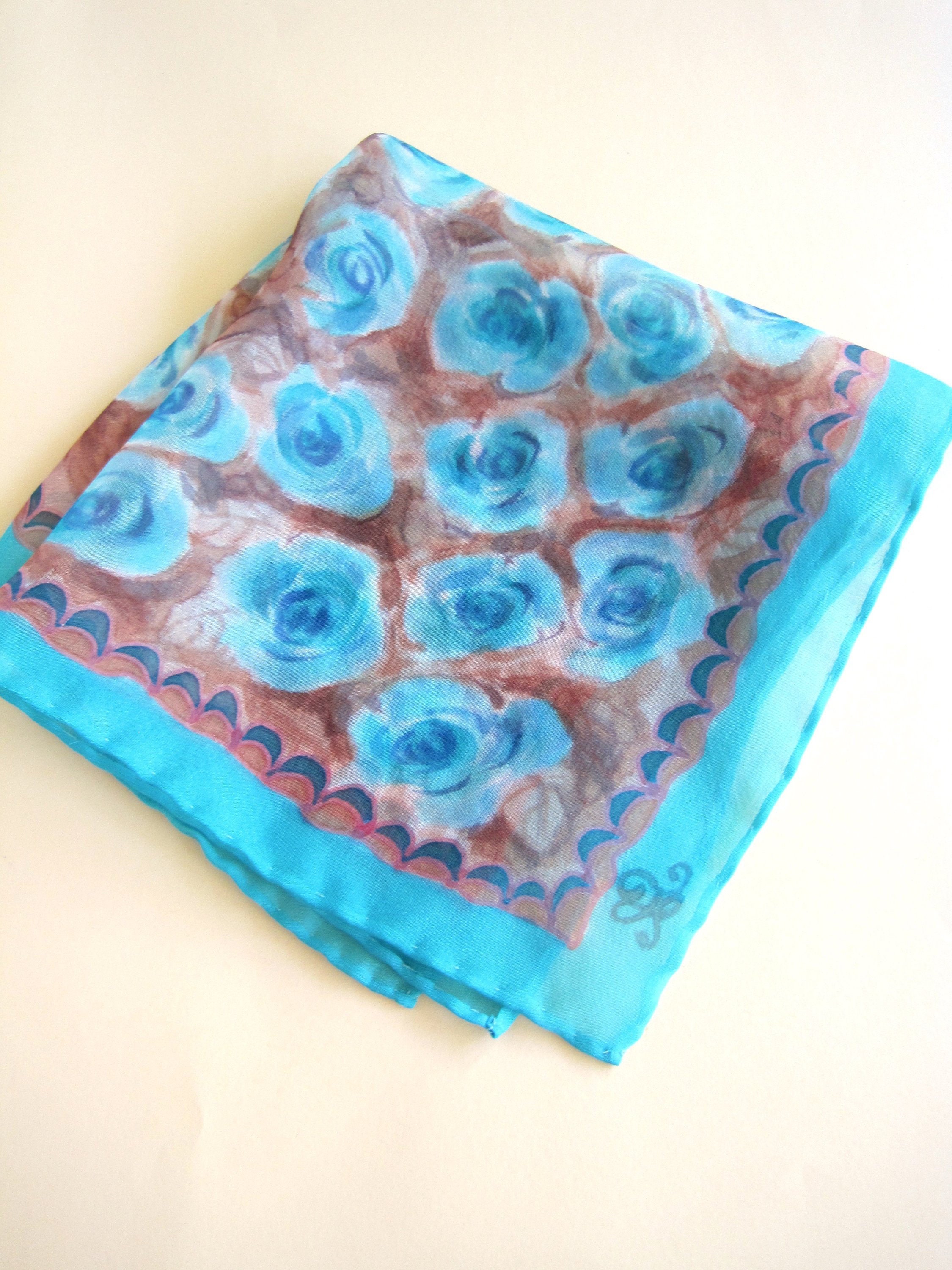 Silk handkerchief Mens pocket square Gift for men Etsy