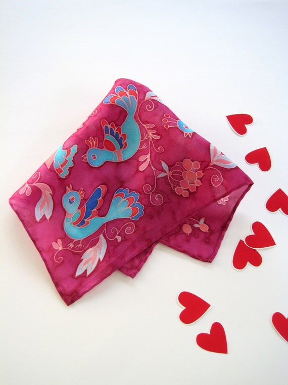 Mens Vibrant poppy design Pocket Square Handkerchiefs Hankies