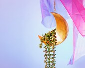 Celestial Moon Hanging Planter, Hanging Planter, Indoor Hanging Planter, Hanging Flower Pot, Home Decor, Birthday Gift, Flower Pot