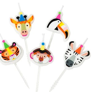 Safari Party Animales Velas de Cumpleaños 5ct / Wild One / Two - Etsy México Safari Party Animales Velas de Cumpleaños 5ct / Wild One / Two - Etsy México