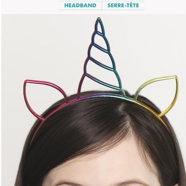 Rainbow Unicorn Party Headband, Unicorn Party Favours, Rainbow Headband, Girls Unicorn Birthday Party