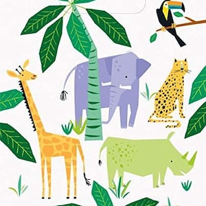 Jungle Safari Animals Party Loot Bags Jungle Party Safari Birthday Wild One Wild Two Party Favour Bags Kids Birthday Party Bags
