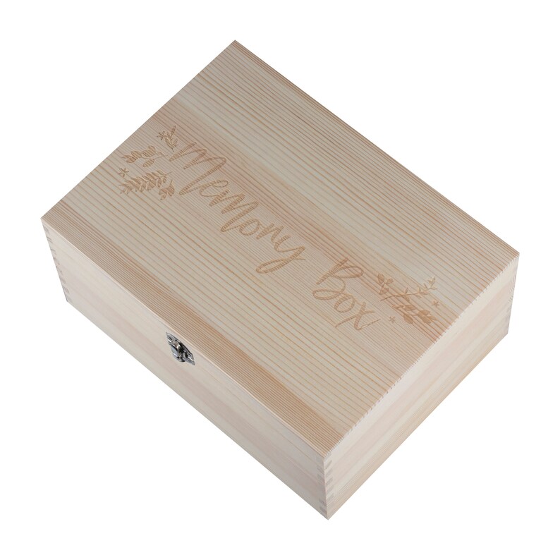 Wooden Baby Memory Keepsake Box Baby Memory Box Baby in Etsy