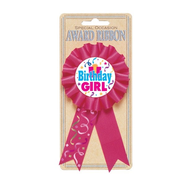 Amscan International Ribbon Award Birthday Girl