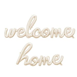 Welcome Home Foil Balloon Banner, Welcome Back Decoration, Homecoming Party, Greeting Foil Balloons, Welcome Sign Balloon Banner