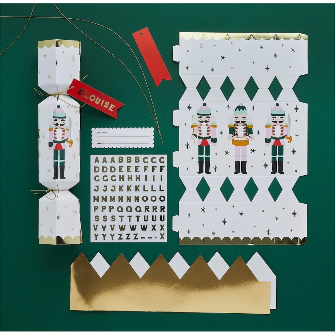 Customisable Christmas Crackers Nutcracker Crackers Fill Your Etsy