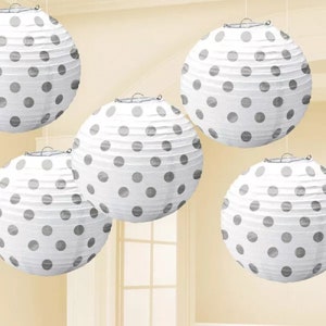 5 Paper Lanterns, Birthday Party Decorations, Garden Party, Housewarming, Wedding Decor, Baby Shower Decorations, Backdrop, Centerpiece