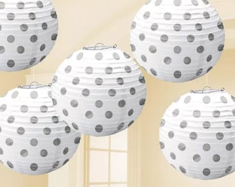 5 Paper Lanterns, Birthday Party Decorations, Garden Party, Housewarming, Wedding Decor, Baby Shower Decorations, Backdrop, Centerpiece