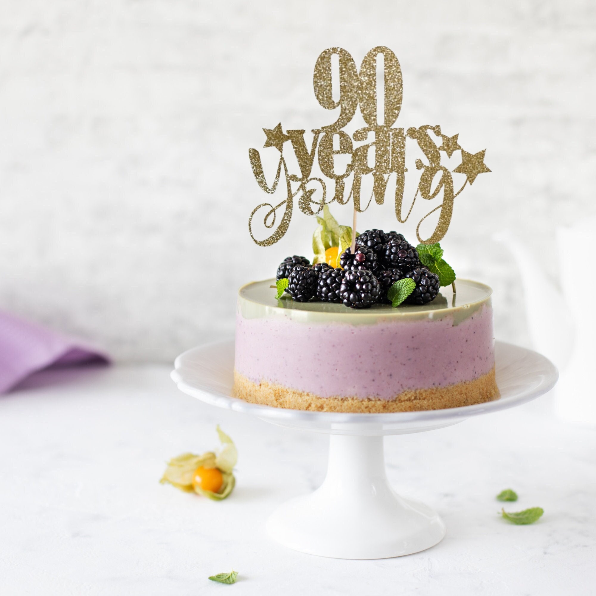 Cheers to 20 years Cake Topper elegante de madera para tarta de feliz  cumpleaños, personalizado, para hombres y mujeres, cualquier edad, nombre