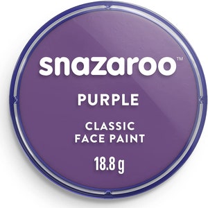 Snazaroo Face and Body Paint 18ml, Face Paint, Snazaroo Face Paint, Costume Accessories, Face Paint, Face and Body Colouring Purple