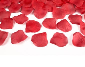 500 Red Artificial Rose Petals, Romantic Wedding Decor