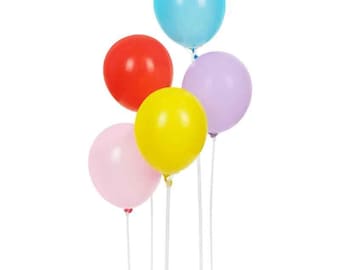 Modułowy stojak na balony z podstawą i 5 balonami lateksowymi: Centralna ozdoba imprezy (63 cm)