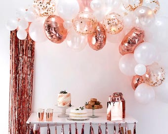 Rose Gold Balloon Arch Kit, Luxury Party Photo Backdrop