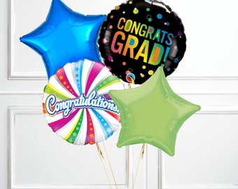 Set 11 Palloncini Per Laurea Classe 2025 – Oro, Con Scritte E Stelle, In Lamina, Decorazioni Per Feste - 3