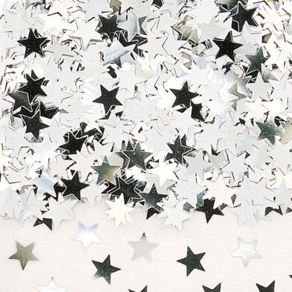 14 g Small Silver Star Confettis Party Fête Décorations anniversaire mariage 