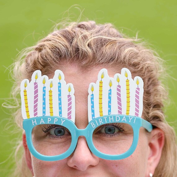 Occhiali da festa di buon compleanno, bomboniere di compleanno, occhiali  divertenti per selfie di compleanno, oggetti