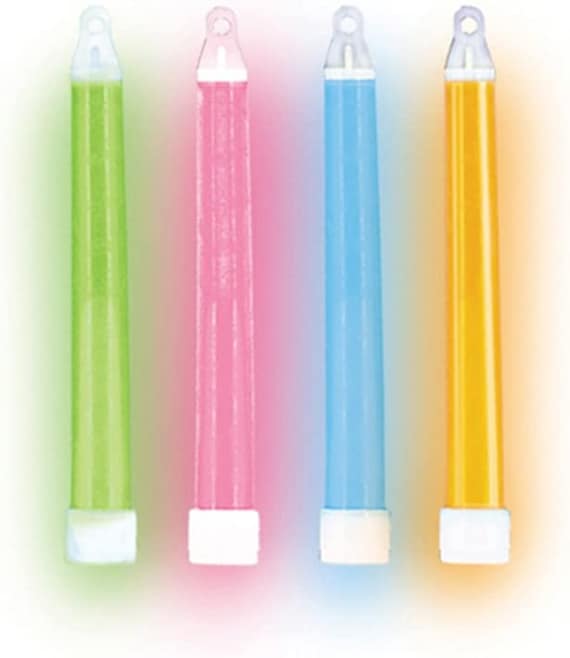 Glow Sticks Party Pack, 4 Neon Colour Glow Sticks, Party Favours