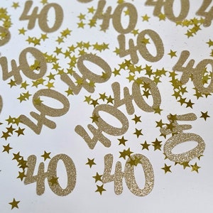 Age confetti, Number Confetti, 30th, 40th , 50th , 60th, 70th, 80th, 90th, 100th Birthday Table Confetti, Birthday Table Decoration image 1