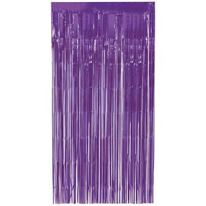 Deep Purple Fringe Curtain Backdrop, Birthday, Baby Shower, Wedding, Hen Party, Tinsel Foil Door Curtain, Photo Booth Backdrop