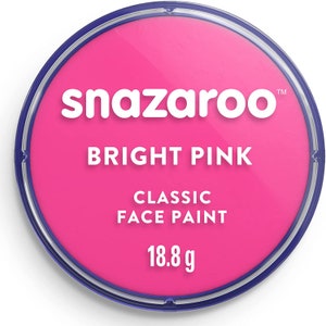 Snazaroo Face and Body Paint 18ml, Face Paint, Snazaroo Face Paint, Costume Accessories, Face Paint, Face and Body Colouring Bright Pink