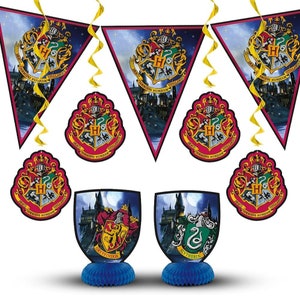 Wizard Party Supplies, Wizard Birthday Party Decorations Kit 7 Pcs, Boys, Girls Birthday Party Decor