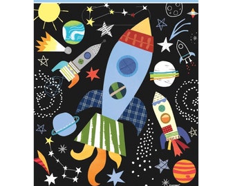 8 Outer Space Party Loot Bags, Astronaut Party, Space Theme Birthday Party Bags, Boys Birthday Party, Space Party Favour Bags