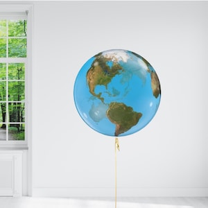 Globus Ballon, Planet Erde Globus Ballon, Globus, Party Ballons, Geburtstag Ballons, Helium Ballons, Partydekoration, Space Party
