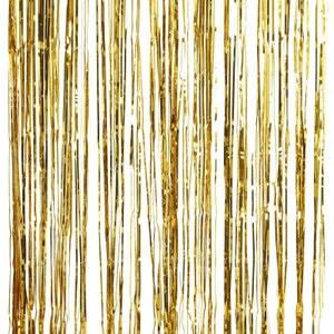 Gold Foil Fringe Curtain Decoration, Metallic Gold Backdrop, Wedding Decorations, Venue Decor, Baby Shower Decor, Gold Party Decorations