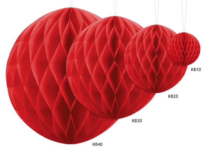 Birthday Decorations Red Honeycomb Paper Decoration Valentines Day Decor Wedding Decor Party Decorations Baby Shower Decoration