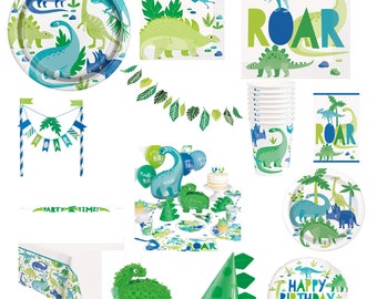 Paquete de fiesta de cumpleaños de dinosaurios, decoraciones de T-Rex