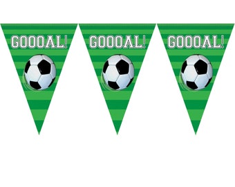 Championship Soccer Pennant Banners, Football Birthday Party, Football Decorations, Football Party, Boys Birthday Party,Football Party Decor