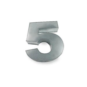 Small Number 5 Cake Pan, Baking Tin for Birthday, Wedding, Anniversary Cakes, Reusable Metal Cake Mould, 5th Birthday Cake Baking Decor