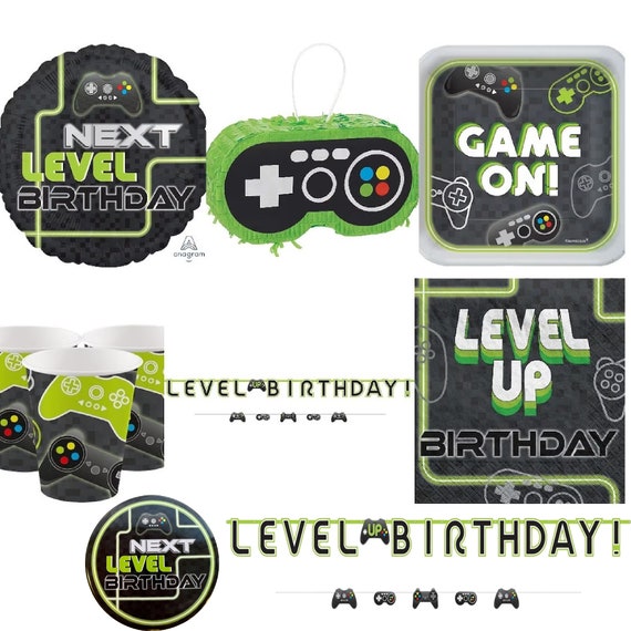 Level up Birthday Party Pack Gamer Party Decorations Gamer 