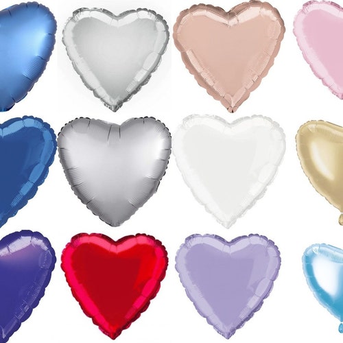 Hot Sale Colorful Heart Shape Wedding Birthday Party Helium Foil Balloons 18" 