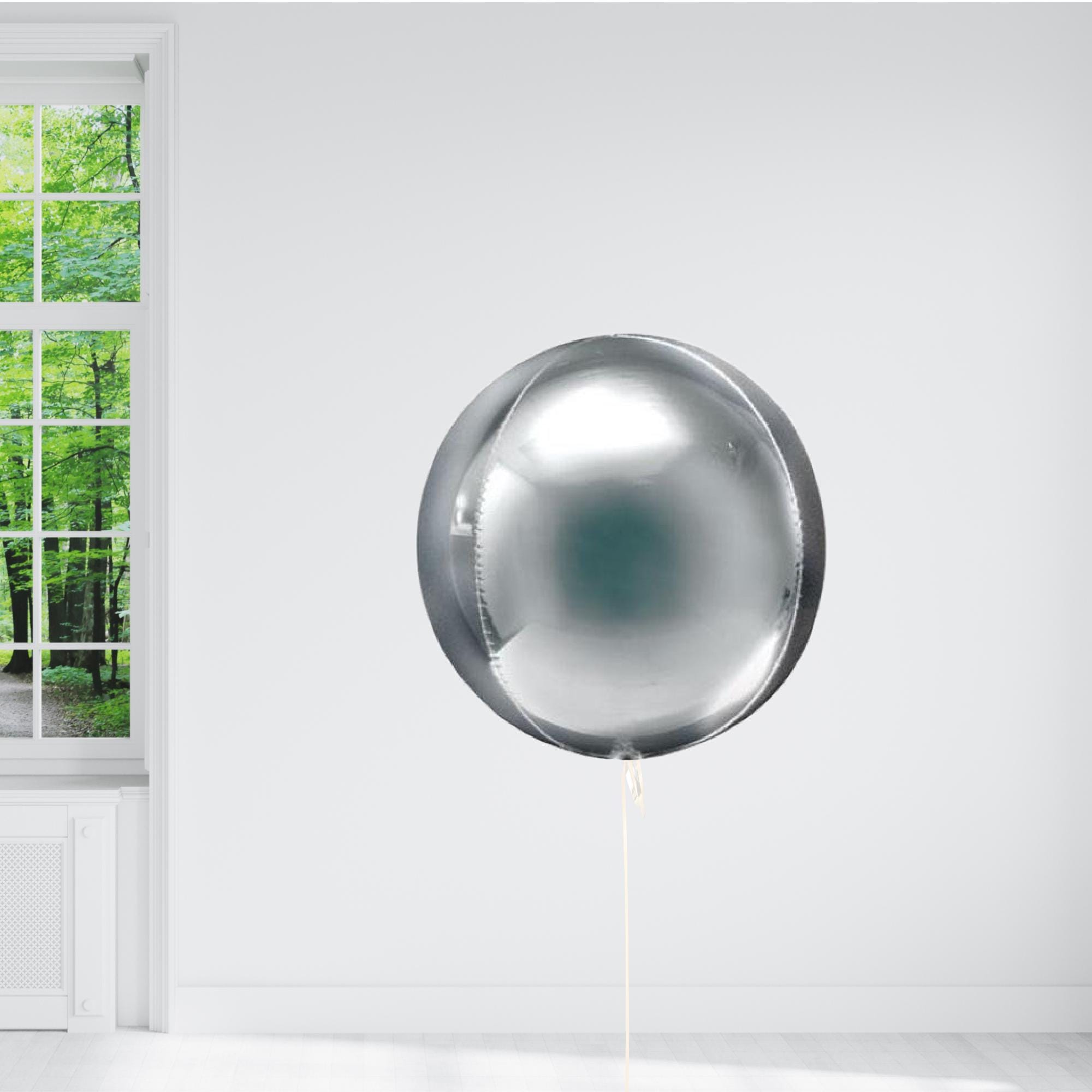Palloncino in foil - Numero 1 - Argento - 88 x 38 cm