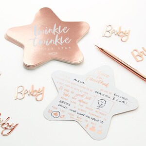 10 Accessoires Photobooth Baby Shower Rose Gold - Les Bambetises