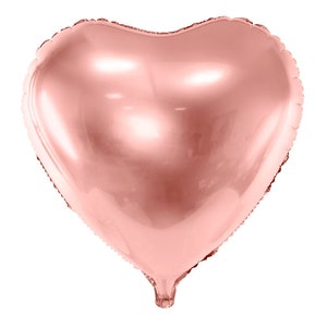 Heart Foil Balloon 45cm (18&quot;), Valentines Day Balloons, Baby Shower Decor, Wedding Decor, Birthday Balloons, Party Balloons, Heart Balloons