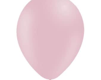 50 Matte Pastell Pinke Latexballons 11 inch | Premium Decotex Luftballons für Geburtstag, Babyparty, Party Dekoration | Luft oder Helium Einsatz