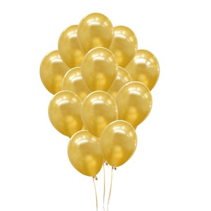 10 metallic gouden latexballon, gouden feestballonversieringen, gouden ballonnen, ballonversieringen, ballonboog, bruiloftsdecoraties