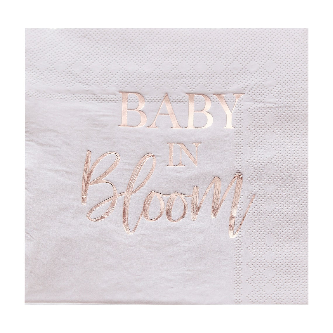 16 Rose Gold Baby Shower Napkins Baby Shower Napkins Baby Etsy