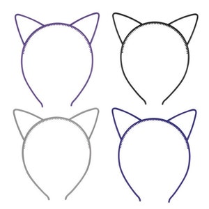 4 Cerchietti con orecchie di gatto, Accessori per costumi da gatto, Costumi di Halloween, Festa di Halloween, Bomboniere, Orecchie di gatto, Accessori per costumi da festa