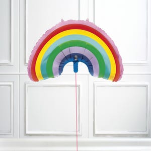 Bright Rainbow Foil Balloon | Cute Rainbow Birthday Decor | Baby Shower Balloons | Cloud Theme Party | Kids birthday decor | Rainbow Party