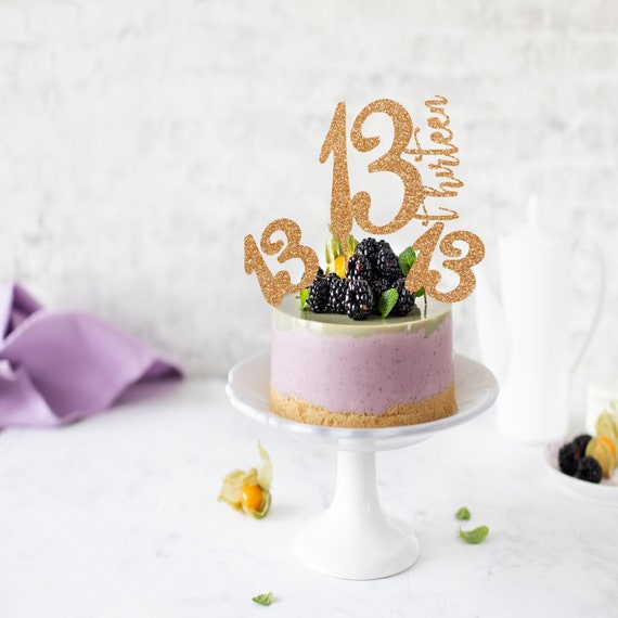 Glitzer-Kuchen-Topper „Happy Birthday“ – Personalisierbar Für Jedes Alter