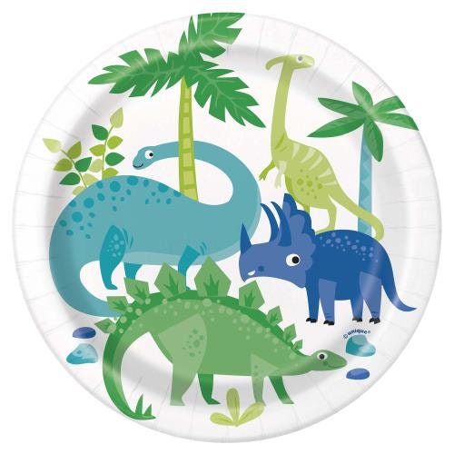 Assiettes De Fête Dinosaures, Anniversaire D'enfants, Lot De 8 - France