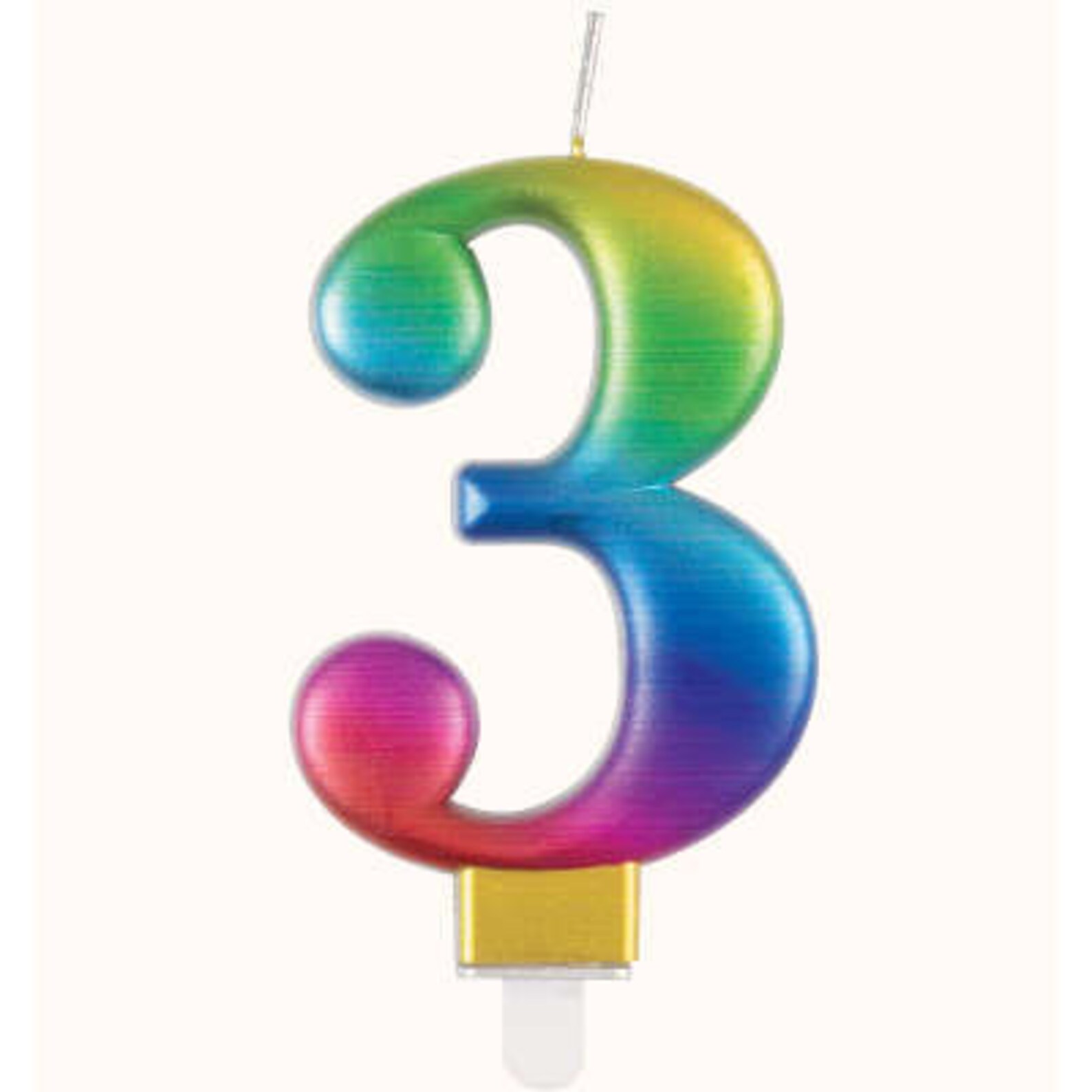 Rainbow Number Birthday Candle Number Candles Etsy