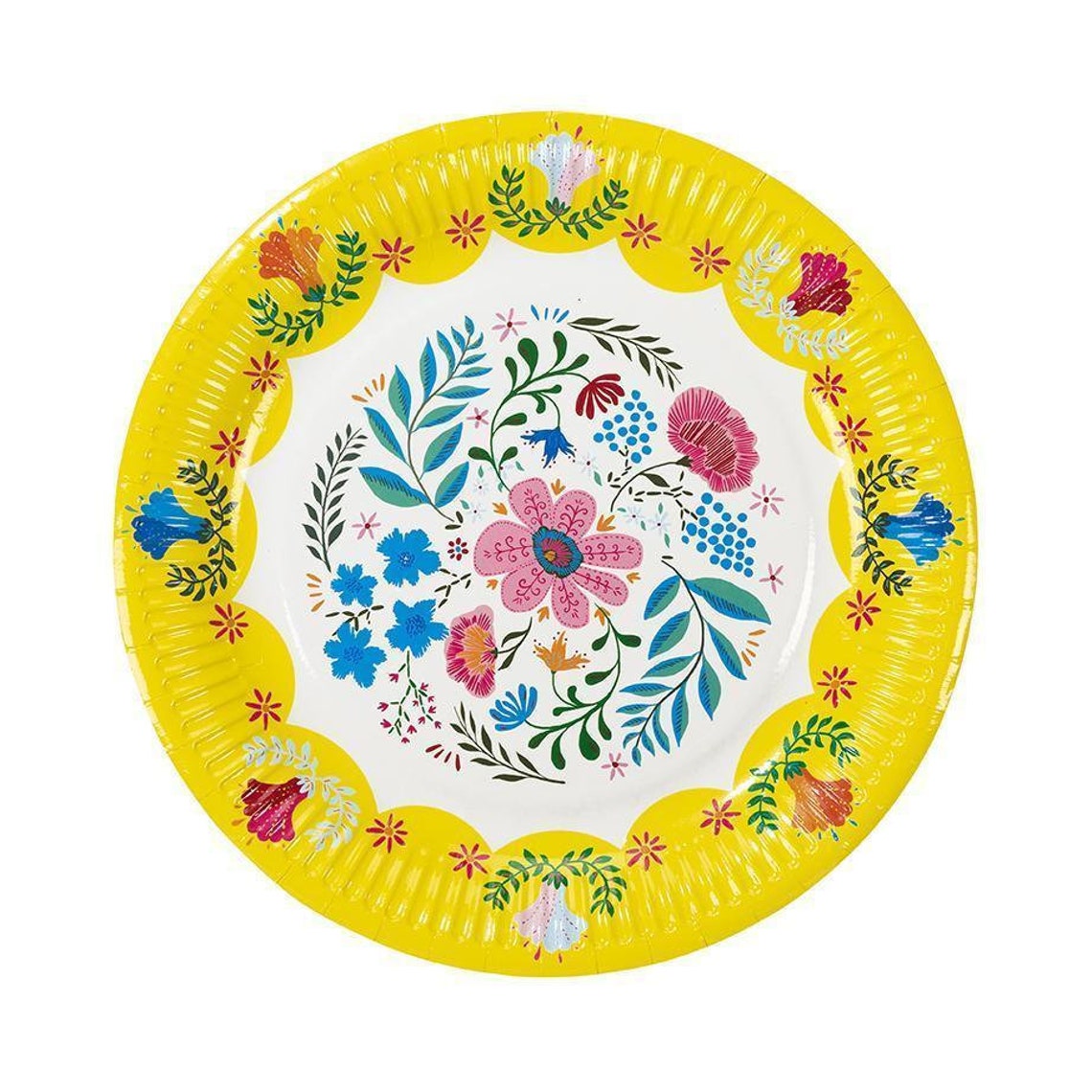 12 Boho Floral Paper Plates Floral Paper Plates Summer Party Etsy